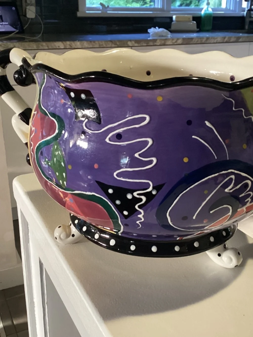 MACKENZIE CHILD.  VIBES “. BY SPIRAL. BOWL / vase. FUNKY ❣️❣️❣️❣️
